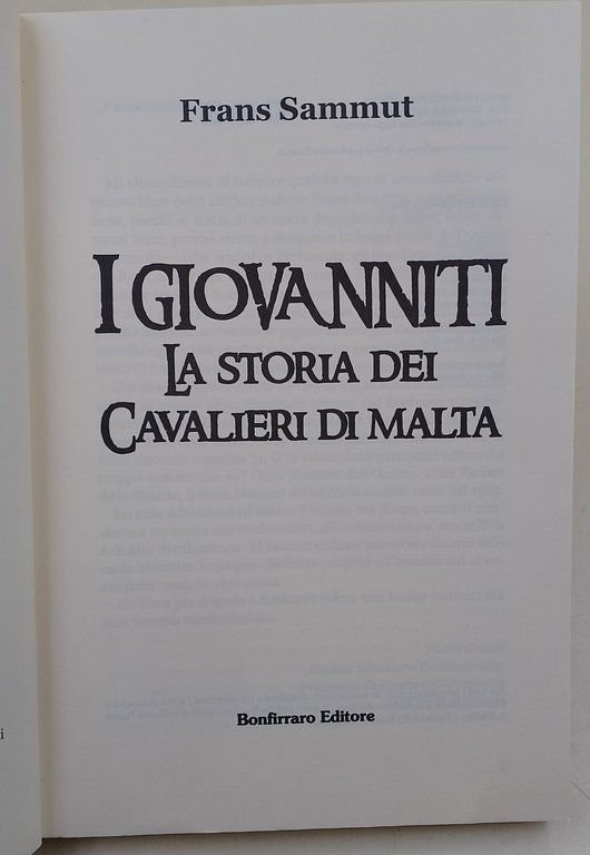 I Giovanniti - la storia dei Cavalieri di Malta