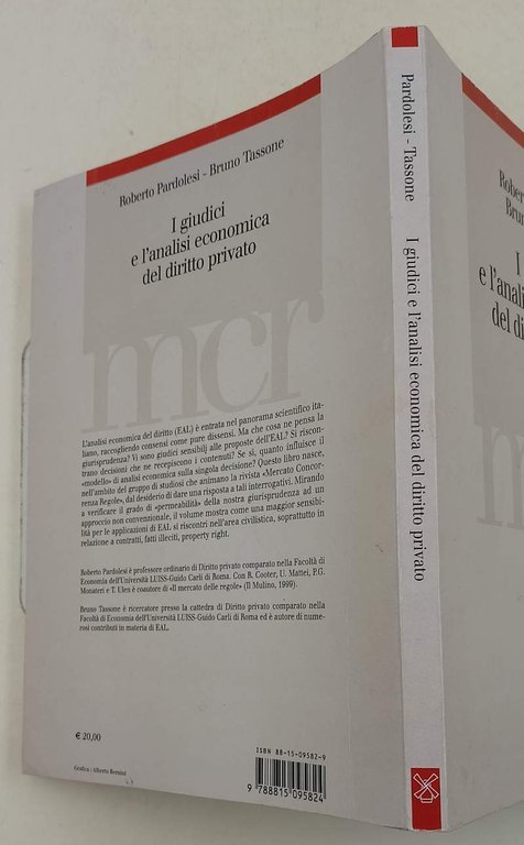 I GIUDICI E L'ANALISI ECONOMICA DEL DIRITTO PRIVATO(2003)