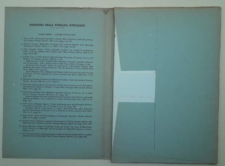 I MANOSCRITTI PANCIATICHIANI- VII - VOL I PREFAZIONE E INDICI( …