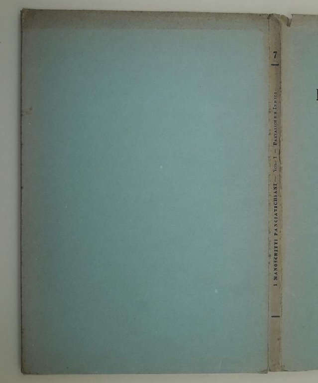 I MANOSCRITTI PANCIATICHIANI- VII - VOL I PREFAZIONE E INDICI( …