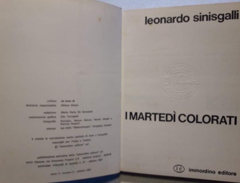 I MARTEDI COLORATI-365-ANNO I-N 2 (1967)