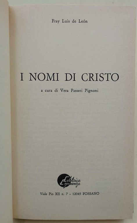 I NOMI DI CRISTO (1972)