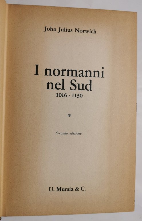 I normanni nel Sud 1016 - 1130