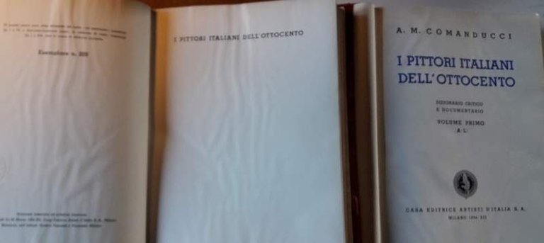 I PITTORI ITALIANI DELL'OTTOCENTO-DIZIONARIO CRITICO E DOCUMENTARIO-2 VOLL.(1934)