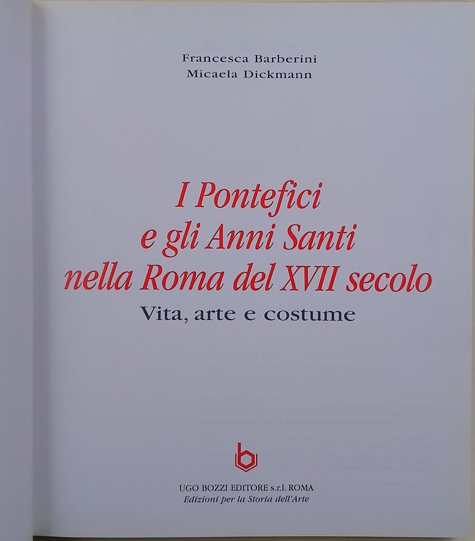 I Pontefici e gli Anni Santi nella Roma del XVII …