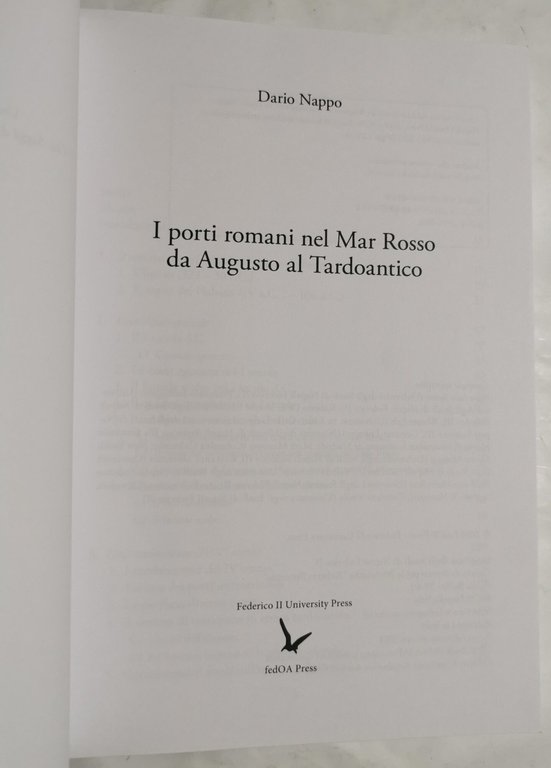 I porti romani nel Mar Rosso da Augusto al Tardoantico