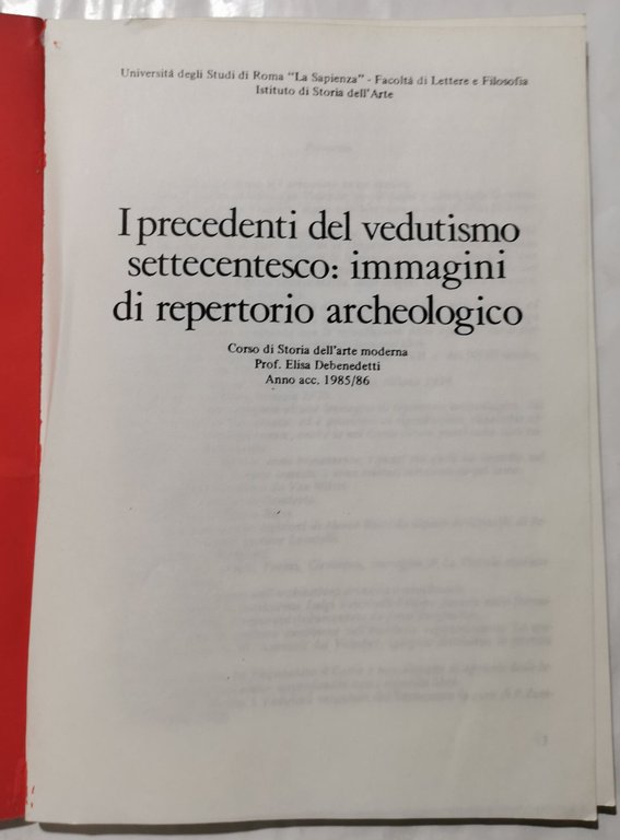 I precedenti del vedutismo settecentesco: immagini di repertorio archeologico - … | Immagine Gallery 2