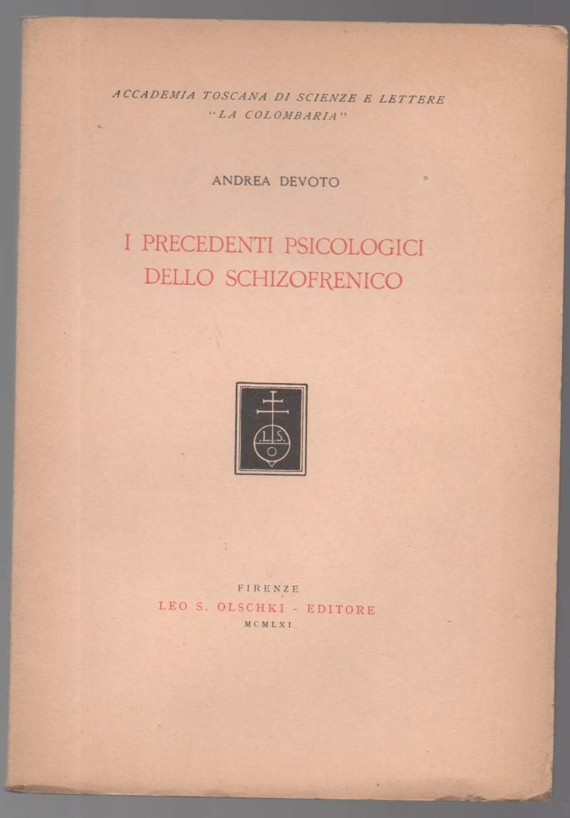 I PRECEDENTI PSICOLOGICI DELLO SCHIZOFRENICO (1961)