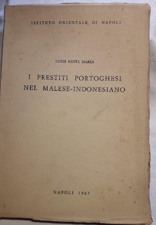I PRESTITI PORTOGHESI NEL MALESE-INDONESIANO(1967)