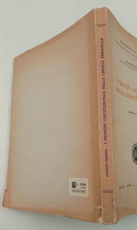 I principii costituzionali della liberta' personale