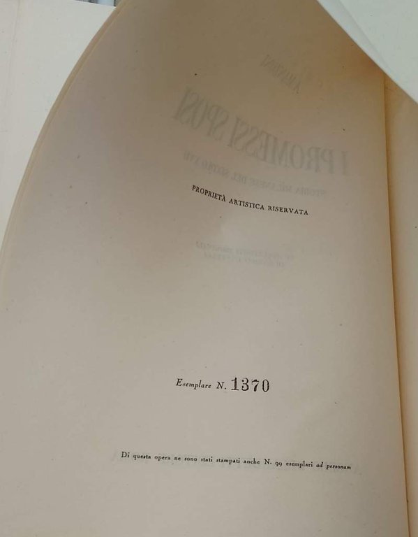 I PROMESSI SPOSI Storia milanese del XVII secolo (1945)