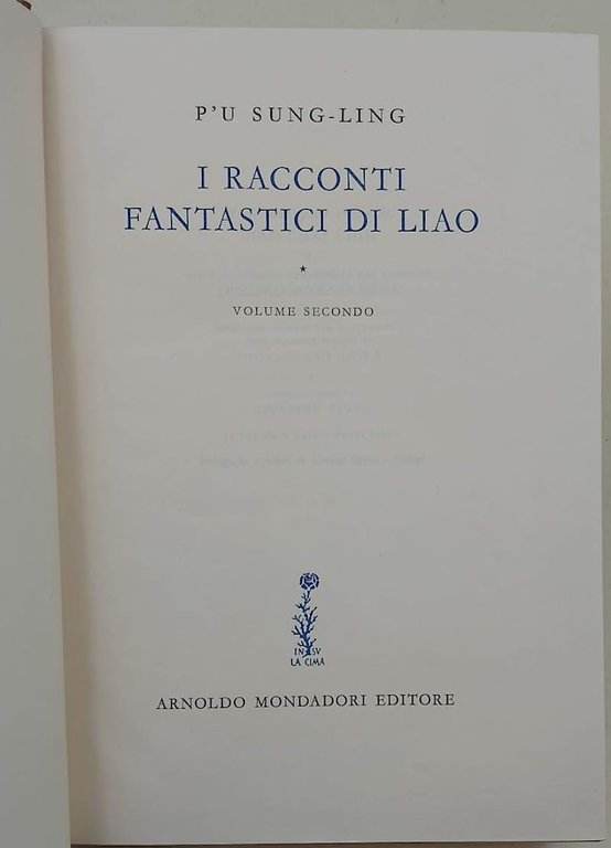I RACCONTI FANTASTICI DI LIAO- VOL II(1957)