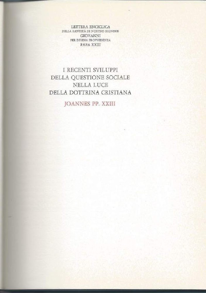 I RECENTI SVILUPPI DELLA QUESTIONE SOCIALE NELLA LUCE DELLA DOTTRINA …