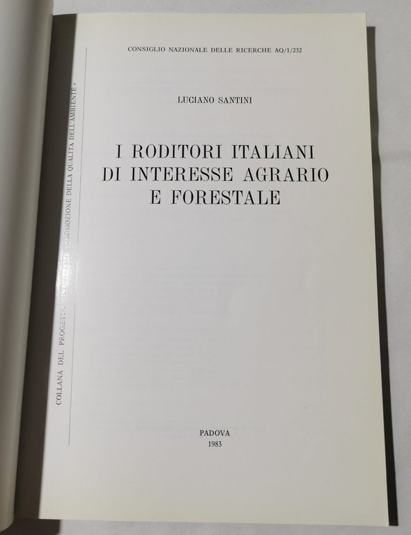I roditori italiani di interesse agrario e forestale