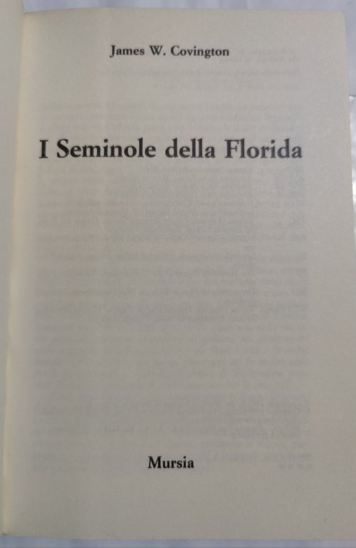 I Seminole della Florida