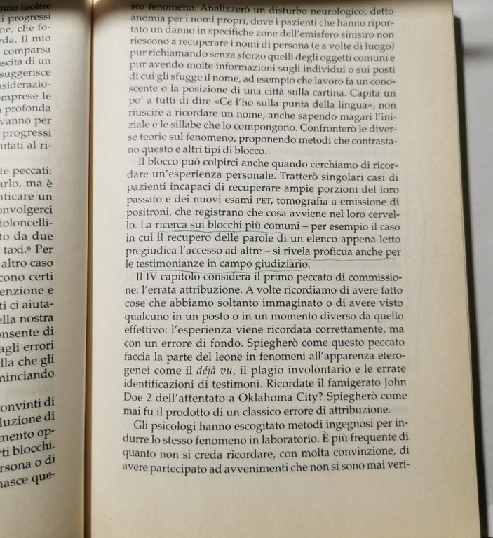 I sette peccati della memoria-Come la mente dimentica e ricorda
