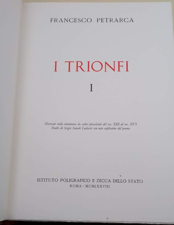 I TRIONFI-2 TOMI(1978)
