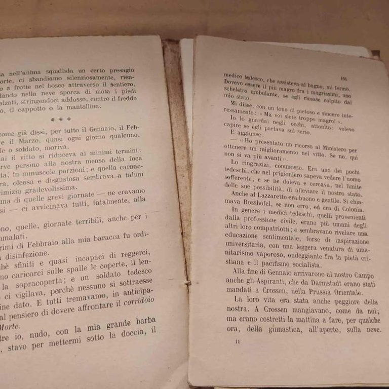 I VINTI DI CAPORETTO ricordi di prigionia (1922)