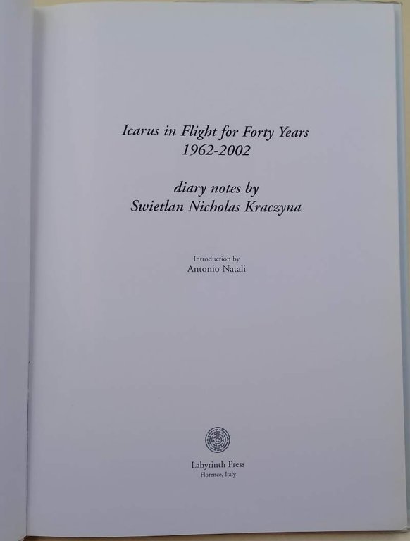 ICARUS IN FLIGHT FOR FORTY YEARS 1962-2002(2003)