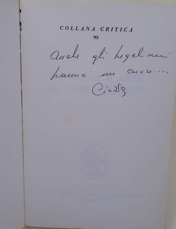 IDEOLOGIA E ARTE IN GUIDO GOZZANO(1972)