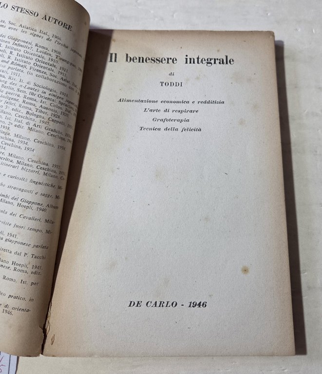 Il benessere integrale- Alimentazione economica e redditizia-L'arte di respirare- Grafoterapia- … | Immagine Gallery 2