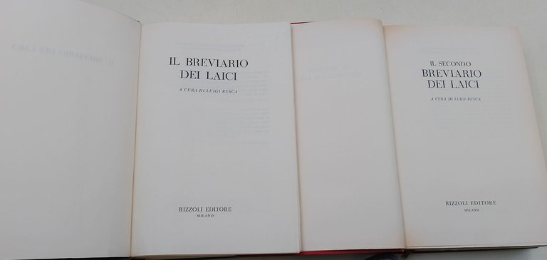 Il breviario dei laici -vol I e II