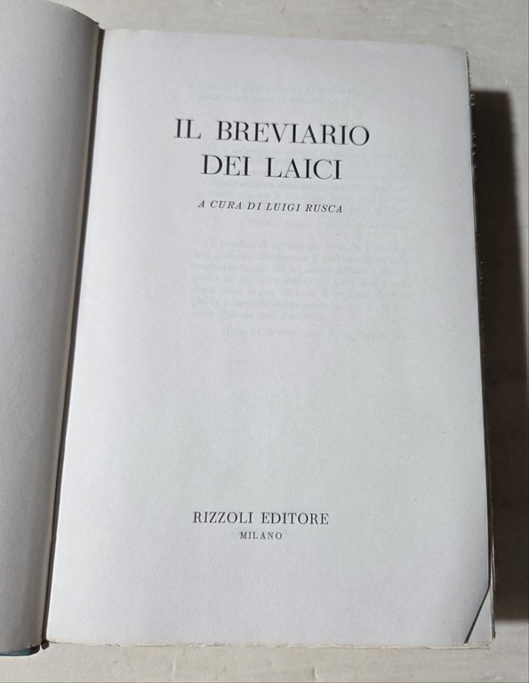 Il Breviario dei laici