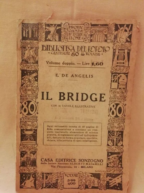 IL BRIDGE- CON 36 TAVOLE ILLUSTRATIVE(1934) | Immagine Gallery 3