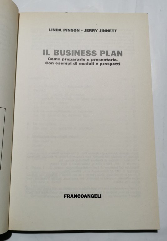 Il Business Plan - Come prepararlo e presentarlo con esempi … | Immagine Gallery 2
