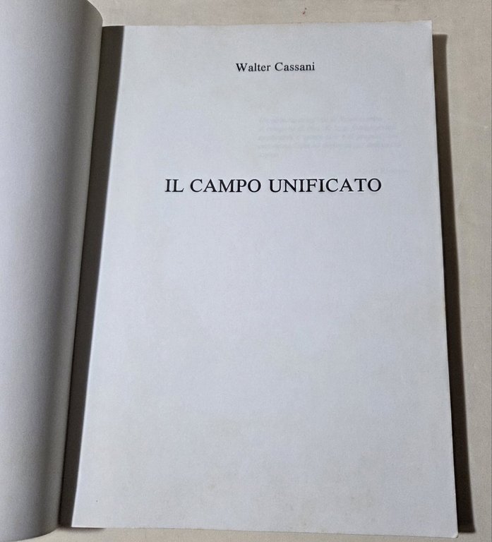 Il campo unificato | Immagine Gallery 2