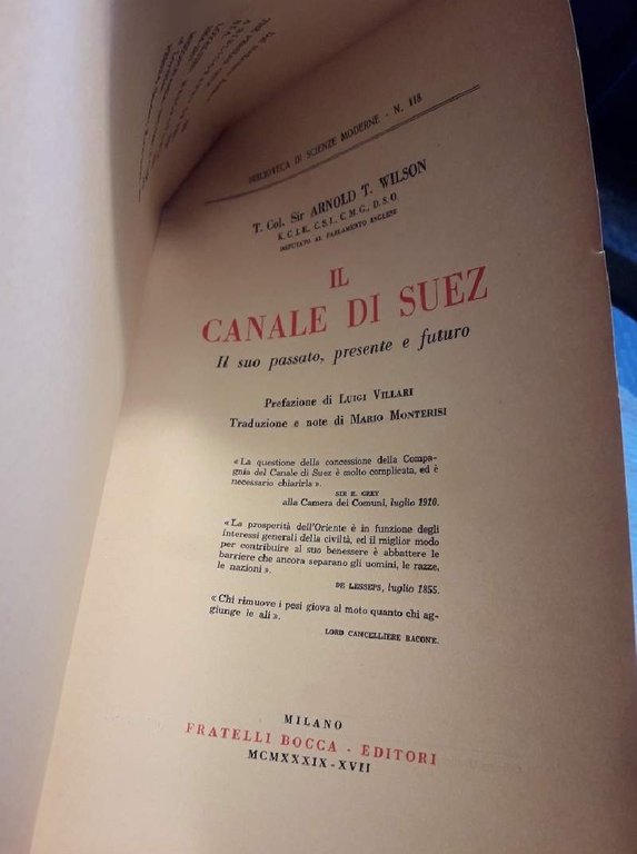 IL CANALE DI SUEZ-IL SUO PASSATO, PRESENTE E FUTURO( 1939) | Immagine Gallery 2