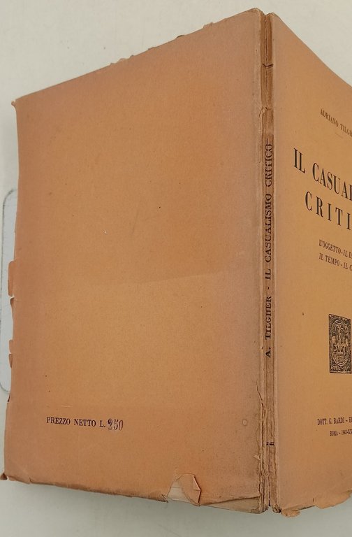 Il casualismo critico