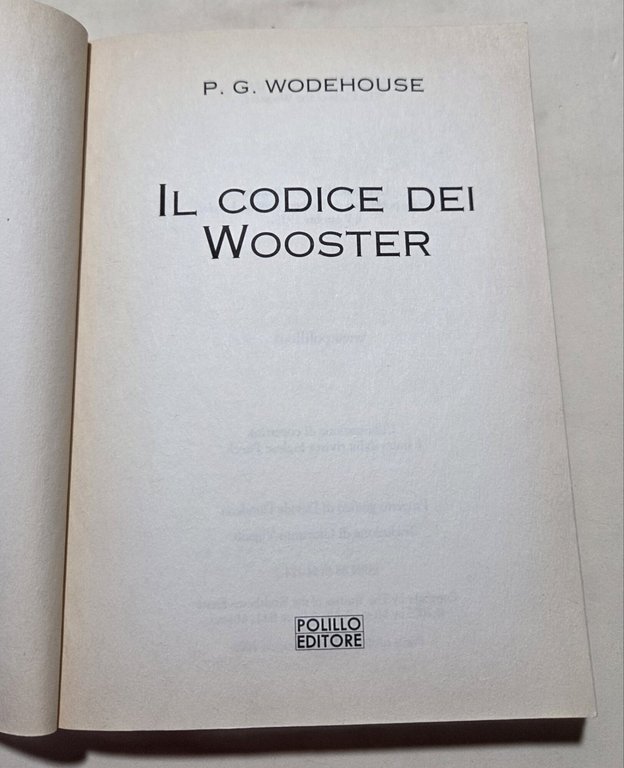 Il codice dei Wooster