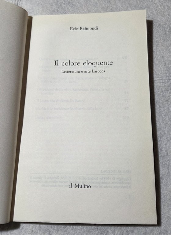 Il colore eloquente - Letteratura e arte barocca | Immagine Gallery 2