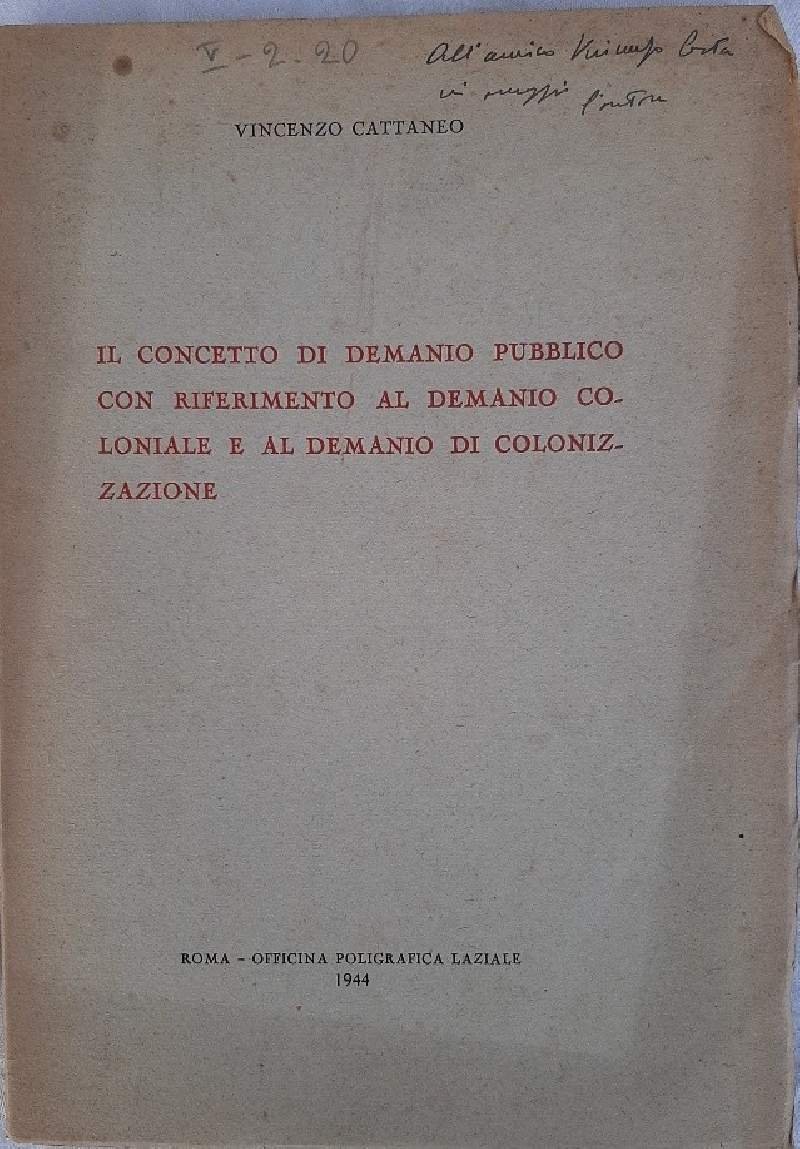 IL CONCETTO DI DEMANIO PUBBLICO CON RIFERIMENTO AL DEMANIO COLONIALE …