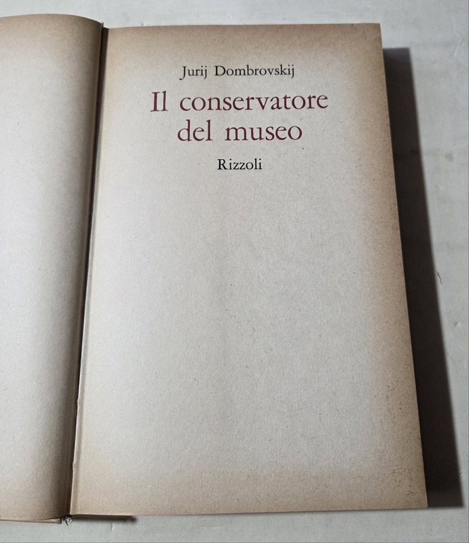 Il conservatore del Museo