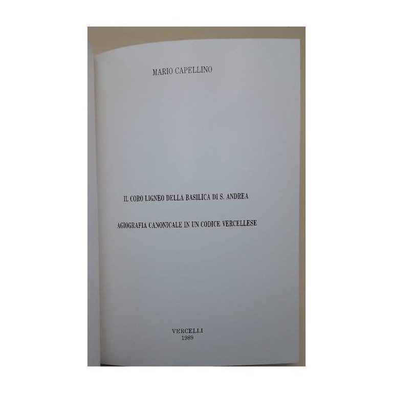 IL CORO LIGNEO DELLA BASILICA DI S.ANDREA(1989)