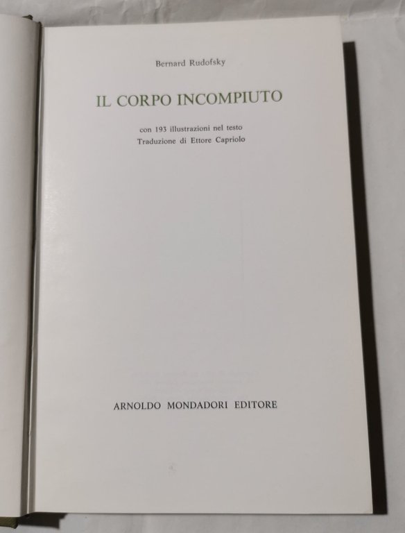Il corpo incompiuto - Psicopatologia dell'abbigliamento