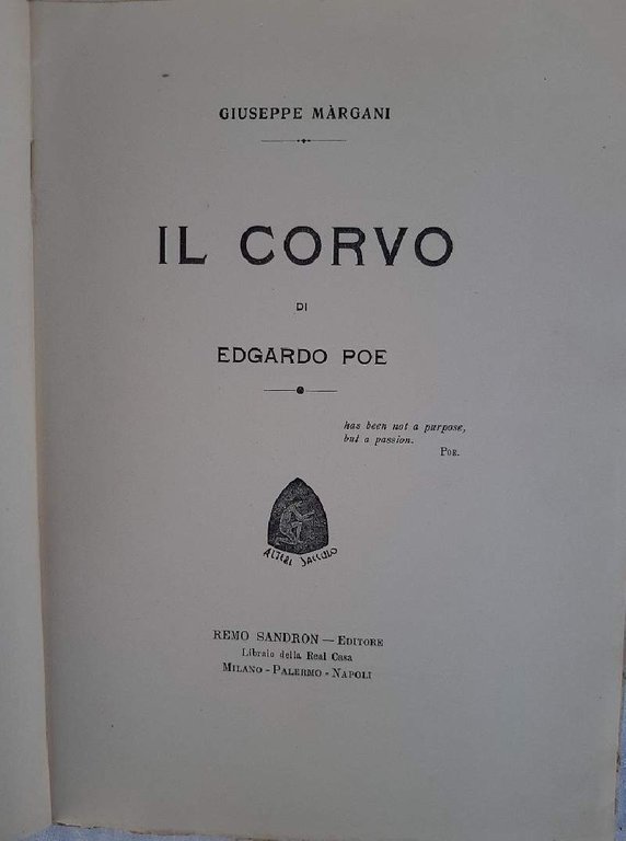 IL CORVO DI EDGARDO POE( 1913)