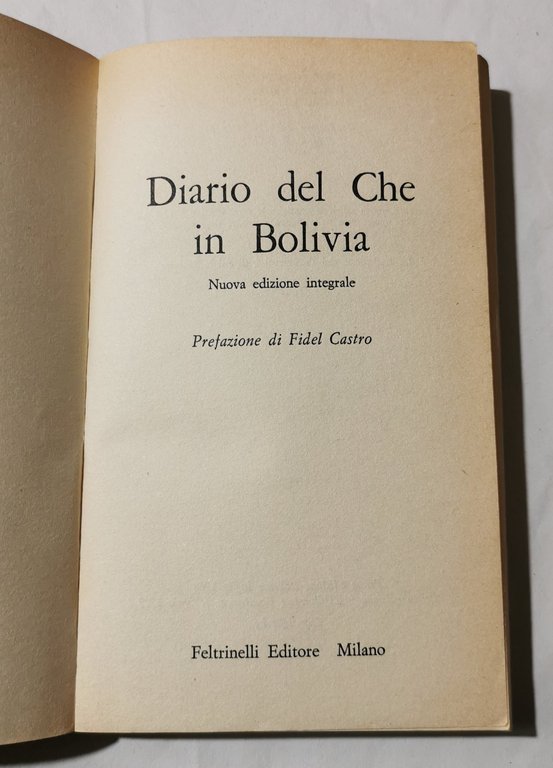 Il diario del Che in Bolivia