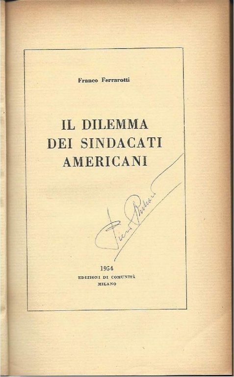 IL DILEMMA DEI SINDACATI AMERICANI