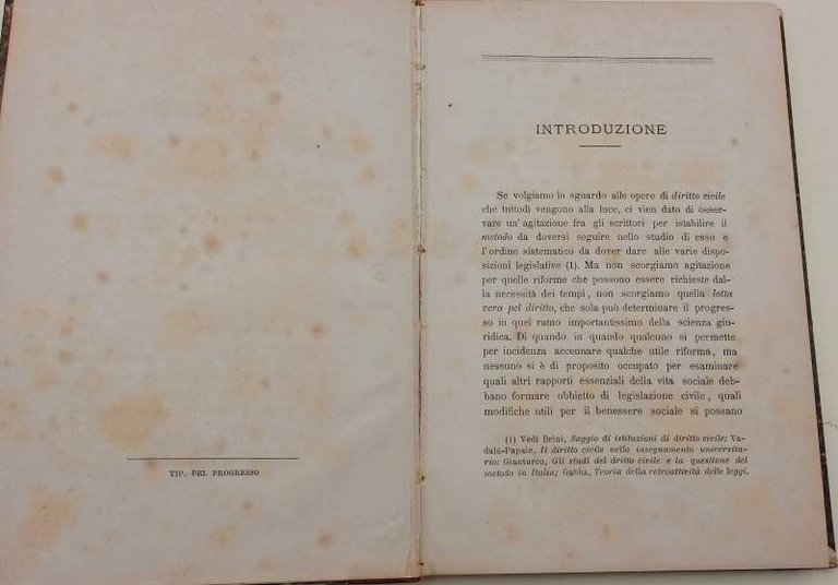 IL DIRITTO NELLA VITA ECONOMICA-SAGGIO DI FILOSOFIA GIURIDICA( 1885)