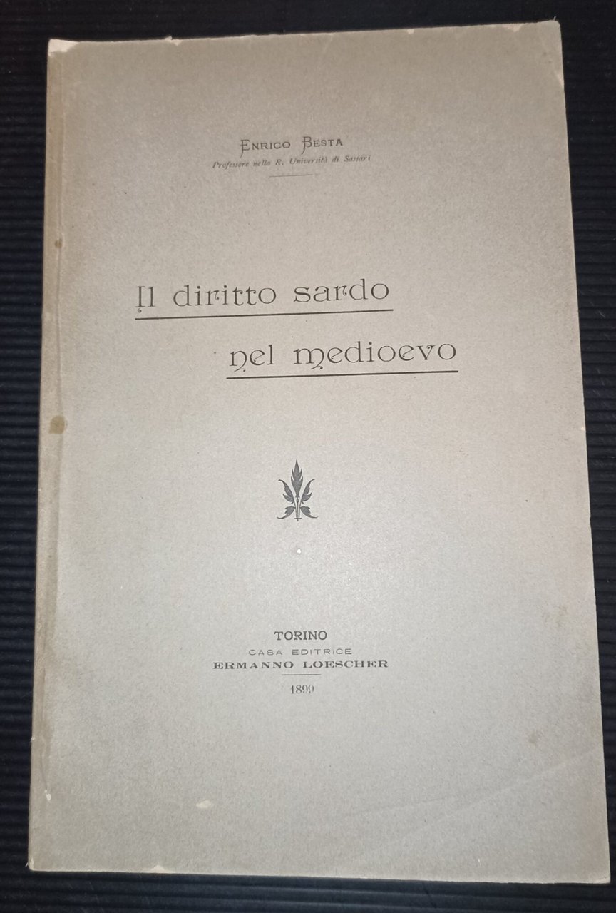 Il diritto sardo nel medioevo