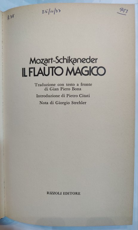 Il flauto magico