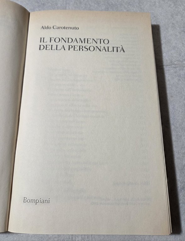 Il fondamento della personalità | Immagine Gallery 2