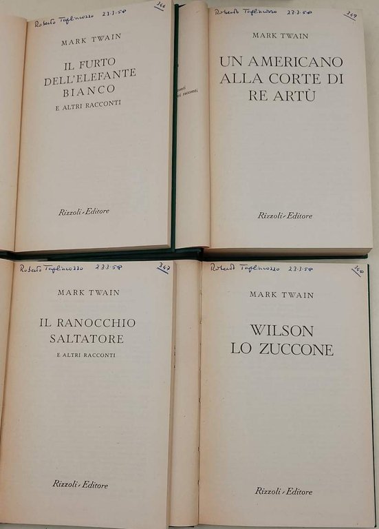 IL FURTO DELL'ELEFANTE BIANCO E ALTRI 3 VOLL. (1949/1955)