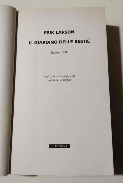 Il giardino delle bestie : Berlino 1934