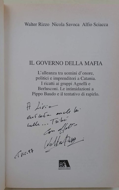 IL GOVERNO DELLA MAFIA(1994)