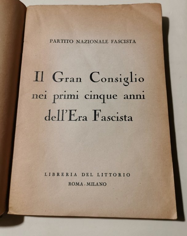 Il Gran Consiglio nei primi cinque anni dell'Era Fascista | Immagine Gallery 6