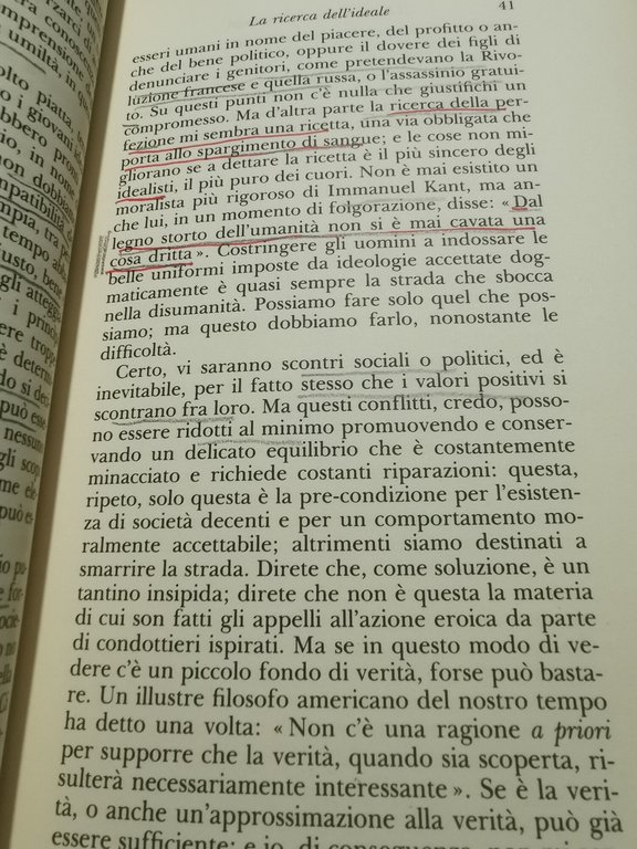 Il legno storto dell'umanità - capitoli della storia delle idee